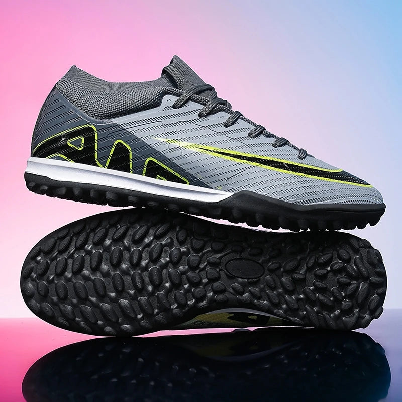 Men Soccer Shoes - Mid Top Football Cleats | Non Slip TPR Outsole Boots