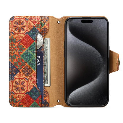 Wallet i Phone 15 Case for Coque iPhone 17 16 15 14 13 12 11 Pro Max 7 8 Plus X XS XR Case High Quality Leather Totem Flip Cover