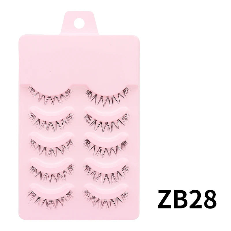 Manga Lashes - Soft Natural Thick False Eyelashes for Daily Makeup