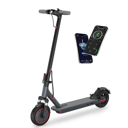 AOVOPRO AP07 Electric Scooter 10.5Ah 19mph APP Smart Control Scooter 8.5inch 23miles Max Range Double shock absorption for Adult