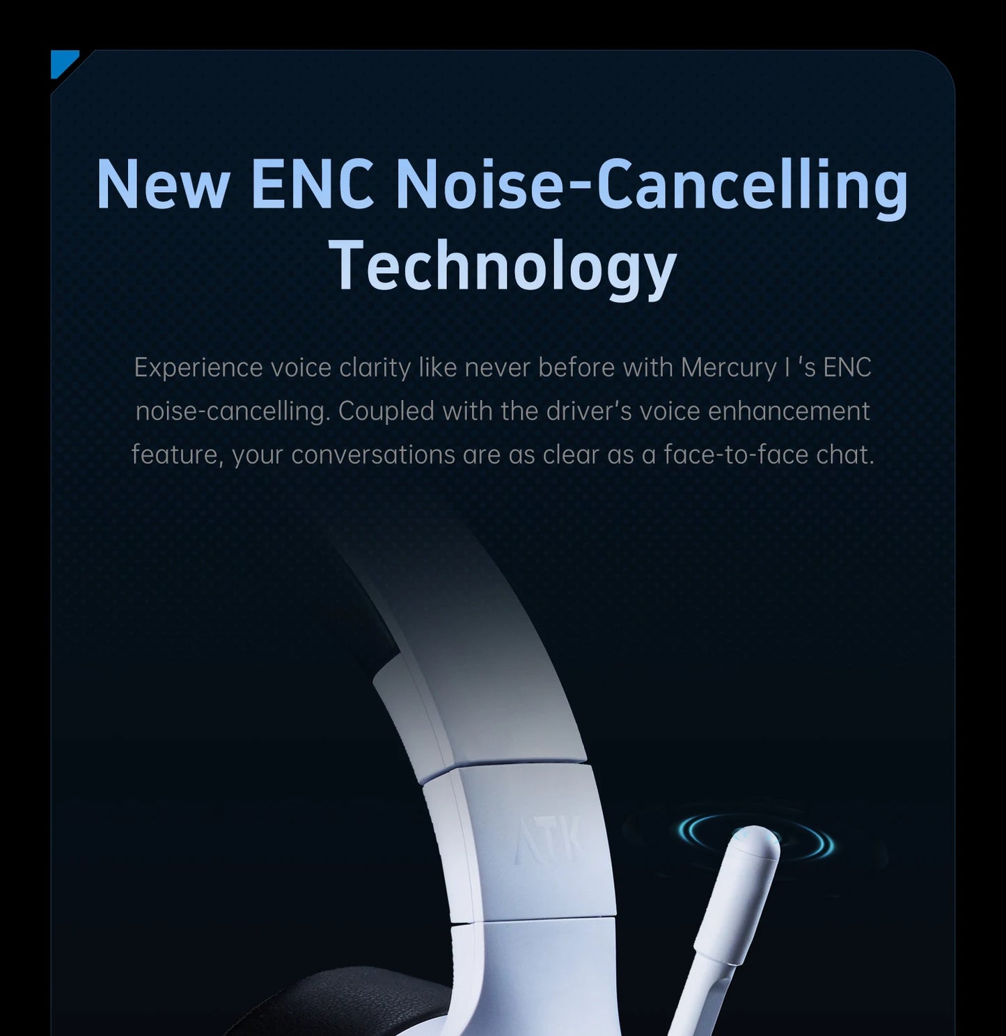 ATK M1 Game Headset Three Mode Wireless Headworn PS5  PC Gaming Headset Microphone Virtual 7.1 Surround Noise Reduction Headset