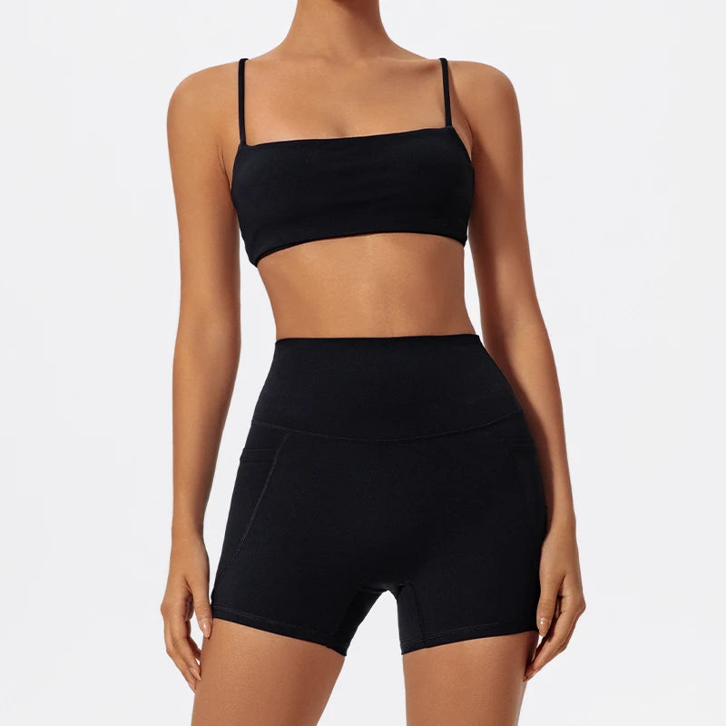 Women Gym Workout Set – Two Piece Activewear with Quick Dry Sportswear & Breathable Bra