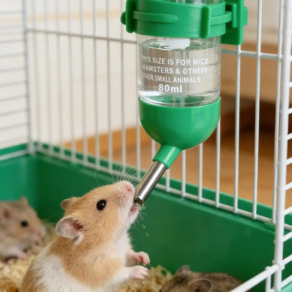 Hanging Hamster Drinker Water Bottle Dispenser Feeder Hanging Pet Dog Guinea Pig Squirrel Rabbit Drinking Head Pet Drinker Stand