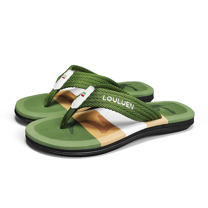 High quality brand men flip flops summer beach flip flops men fashion breathable casual men Beach slippers summer outdoor