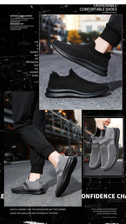 Men Sneakers Shoes For Men Lightweight Tenis Comfortable Mesh Breathable Casual Shoes Outdoor Walking Gym Shoes Size 39-46