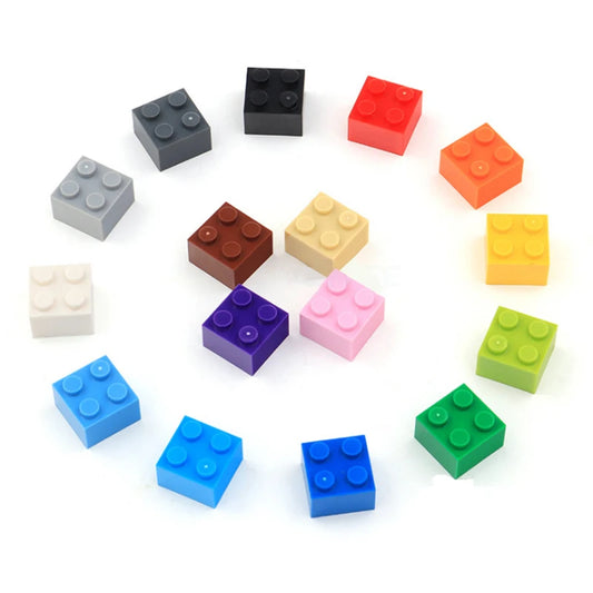 DIY Building Blocks - 60pcs Thick Figure Bricks 2x2 Dot Blocks Compatible With Lego - ZOOMNSTORE