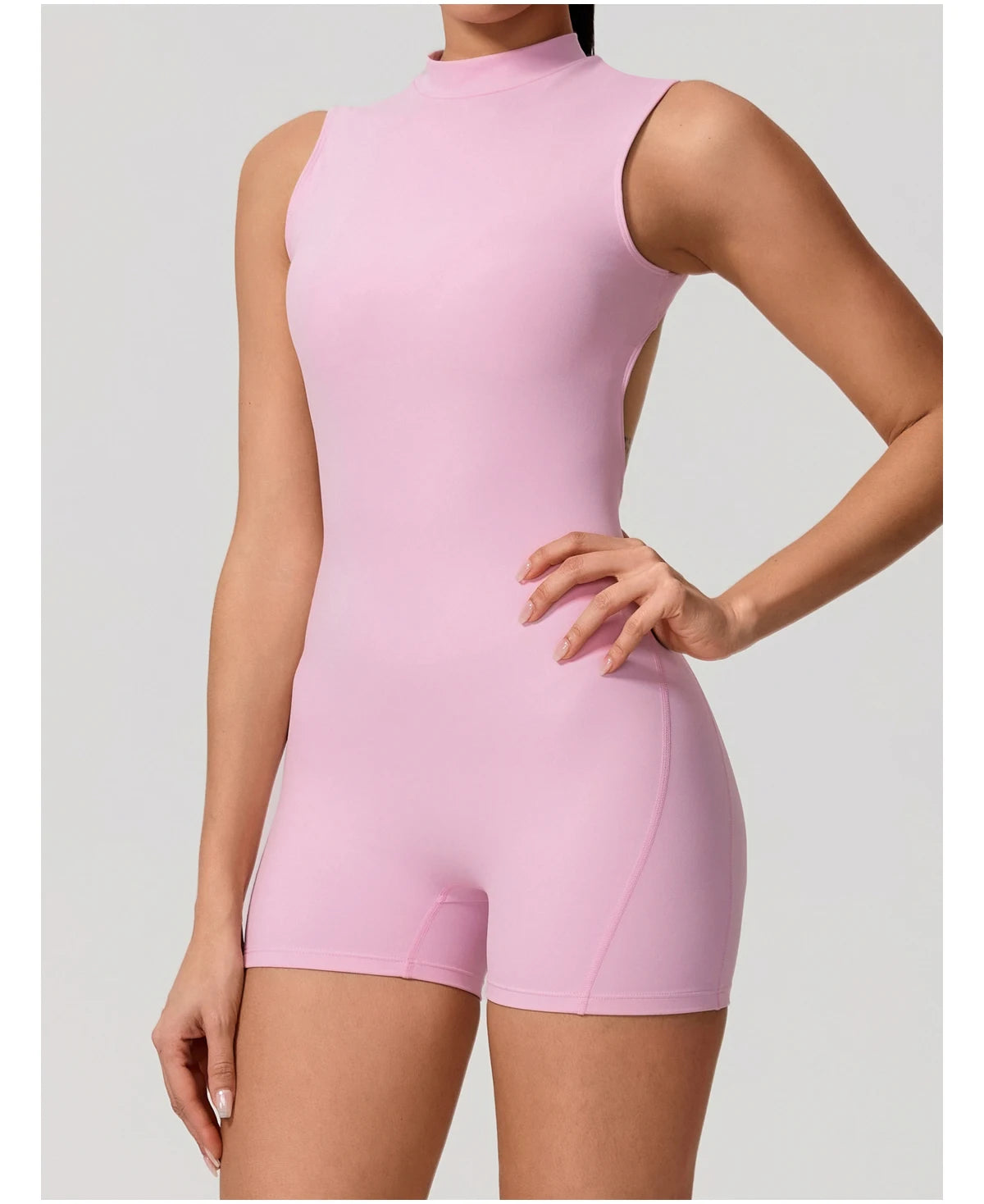 New Summer Women's Sleeveless Back Hollow Jumpsuit Female Sports Suit Fitness Yoga Clothing Peach Hipo Gym Overalls 1 Pcs