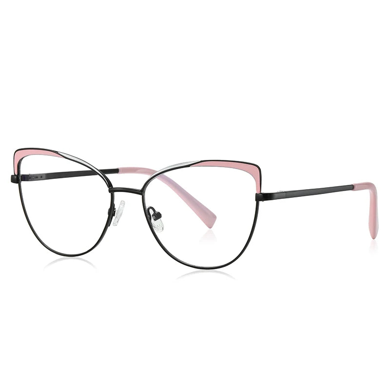 Photochromic Prescription Glasses Women Cat Eye Butterfly Frame Progressive Eyewear