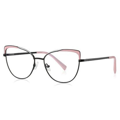 Photochromic Prescription Glasses Women Cat Eye Butterfly Frame Progressive Eyewear