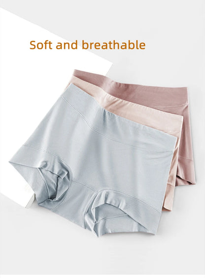 Women's Underwear 60s Modal Fabric Panties for Women High-Rise Female Underwear Briefs Cozy Underpants Plus Size Safety Shorts