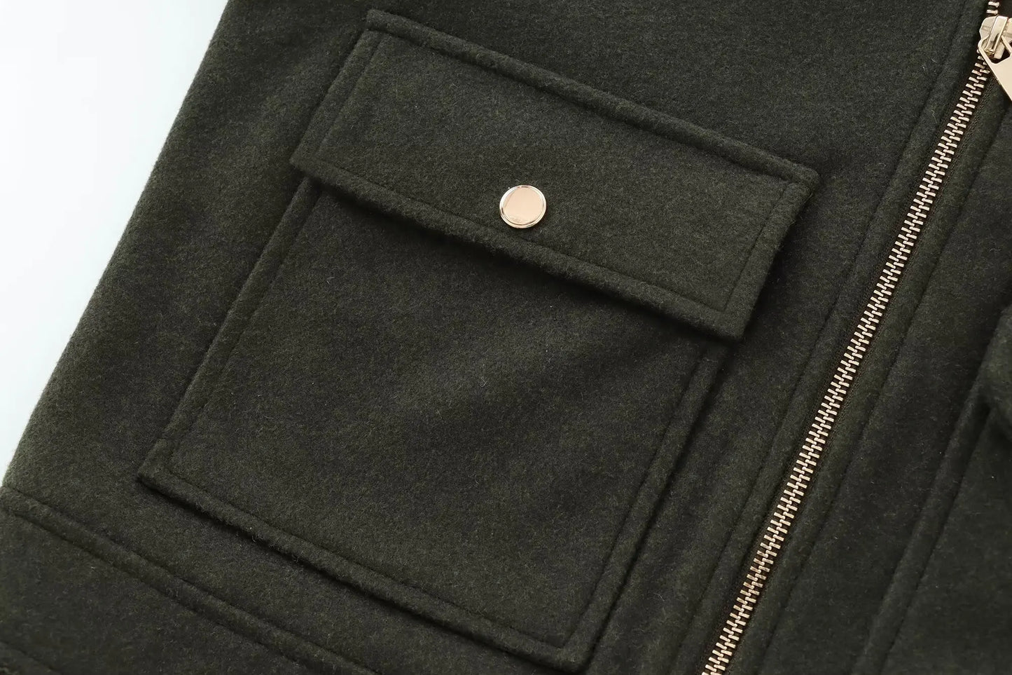 Women's Zipper Jacket - Casual Long Sleeve Coat With Pocket | Lightweight Winter Outerwear