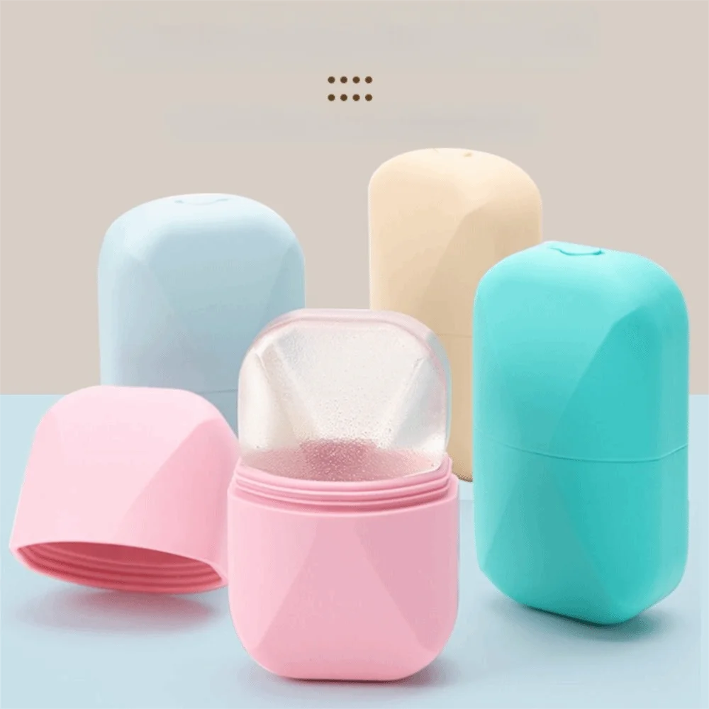 Portable Silicone Ice Roller for Face Beauty Skin Care Tools Face Lifting Facial Massager Reusable Ice Cube Trays Eyes and Neck