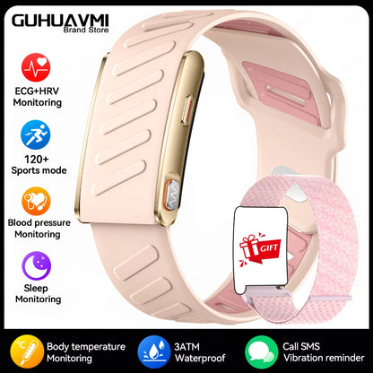 2026 New Screenless Fitness Tracker Health Smart Band ECG+PPG Uric Acid Blood Oxygen Body analysis Smart Bracelet For Men Women