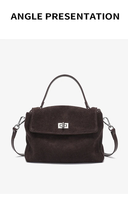 Genuine Leather Crossbody - Women's Soft Leather Messenger Bag With Zipper Closure