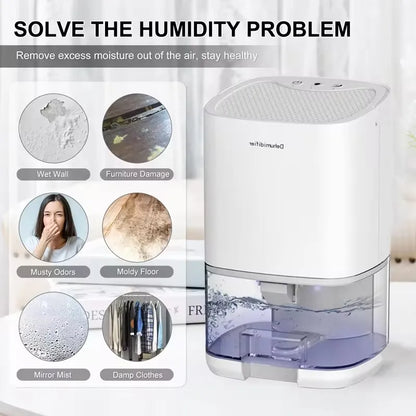 Portable Smart Air Purifier  Dehumidifier - Silent Home Deodorizer for Bedroom Office Kitchen - ZOOMNSTORE