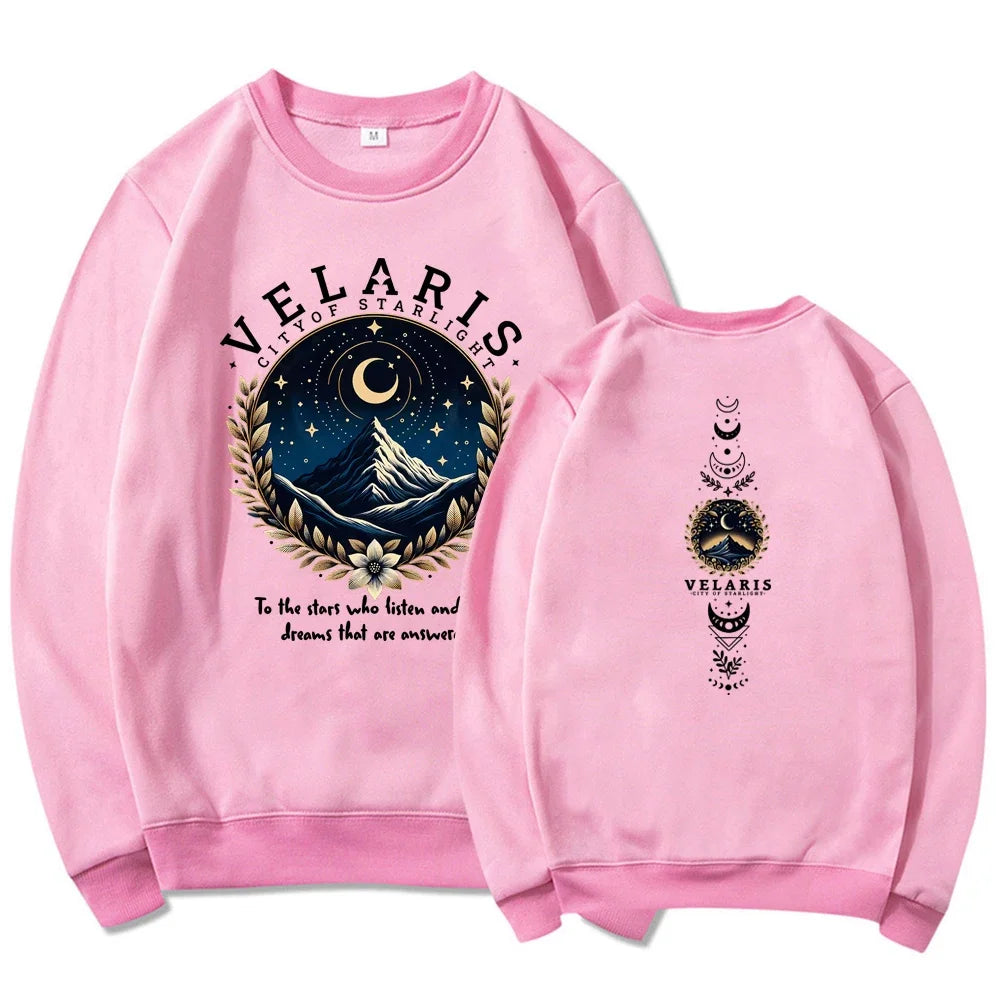 Velaris City of Starlight Sweatshirt ACOTAR Hoodie The Night Court Sweatshirt Women Graphic Hoodies Vintage SJM Merch Pullover