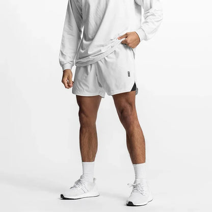 ASRV Mens Gym 2 in 1 Jogger Sport Short Pants Man Quick Dry Running Workout Basketball Shorts Male Gym Fitness Sweatpant Bottoms
