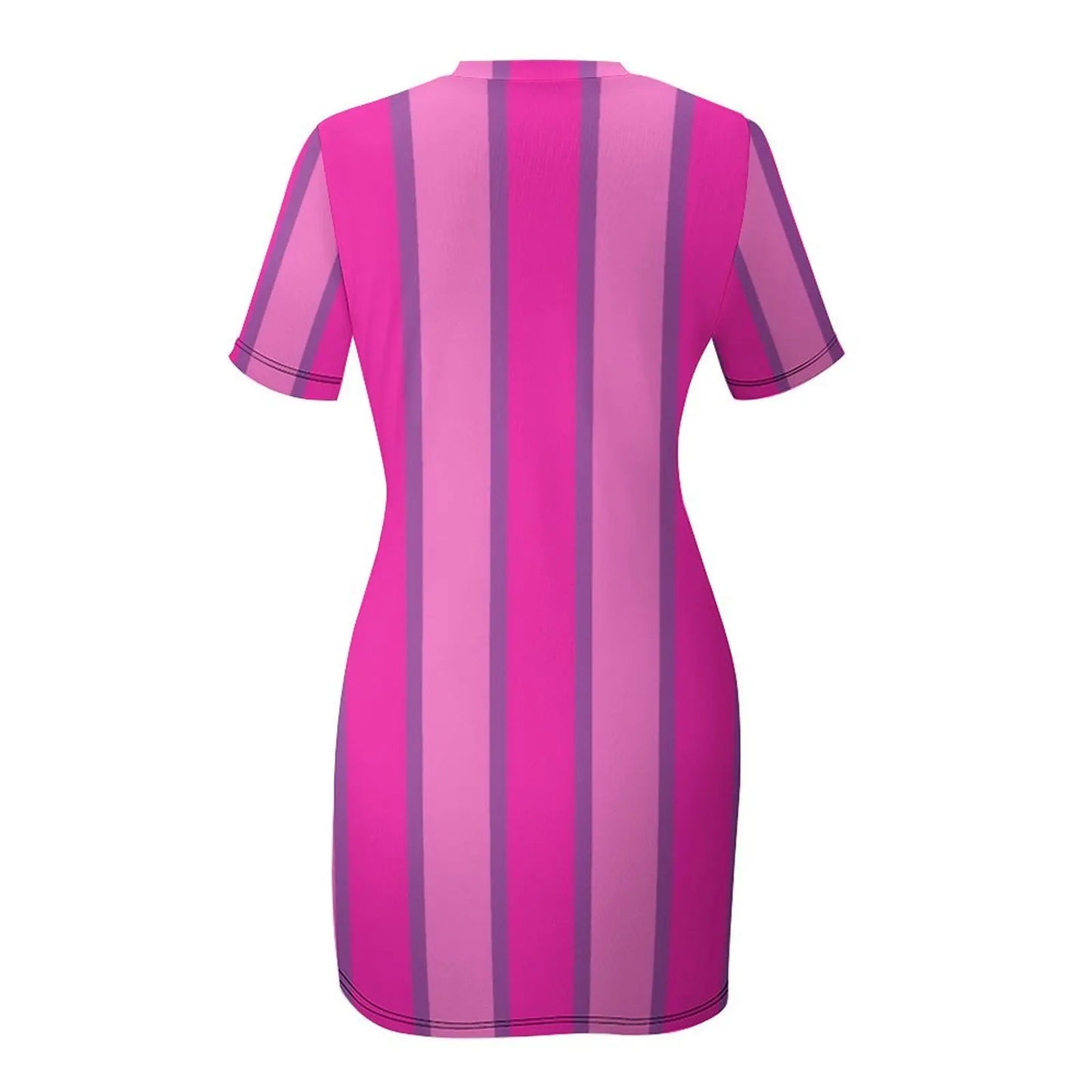 Stephanie LazyTown Dress - Womens Summer Knee Length Polyester Spandex Casual Dress