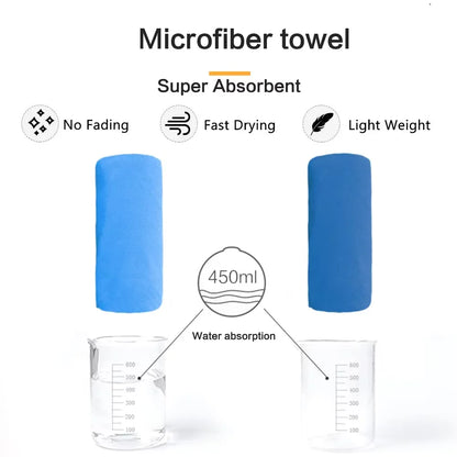 Microfiber Quick Dry Gym Towel Silver ION OdorFree Absorbent Fiber Fast Drying Workout Gear for Body Sweat Working Out