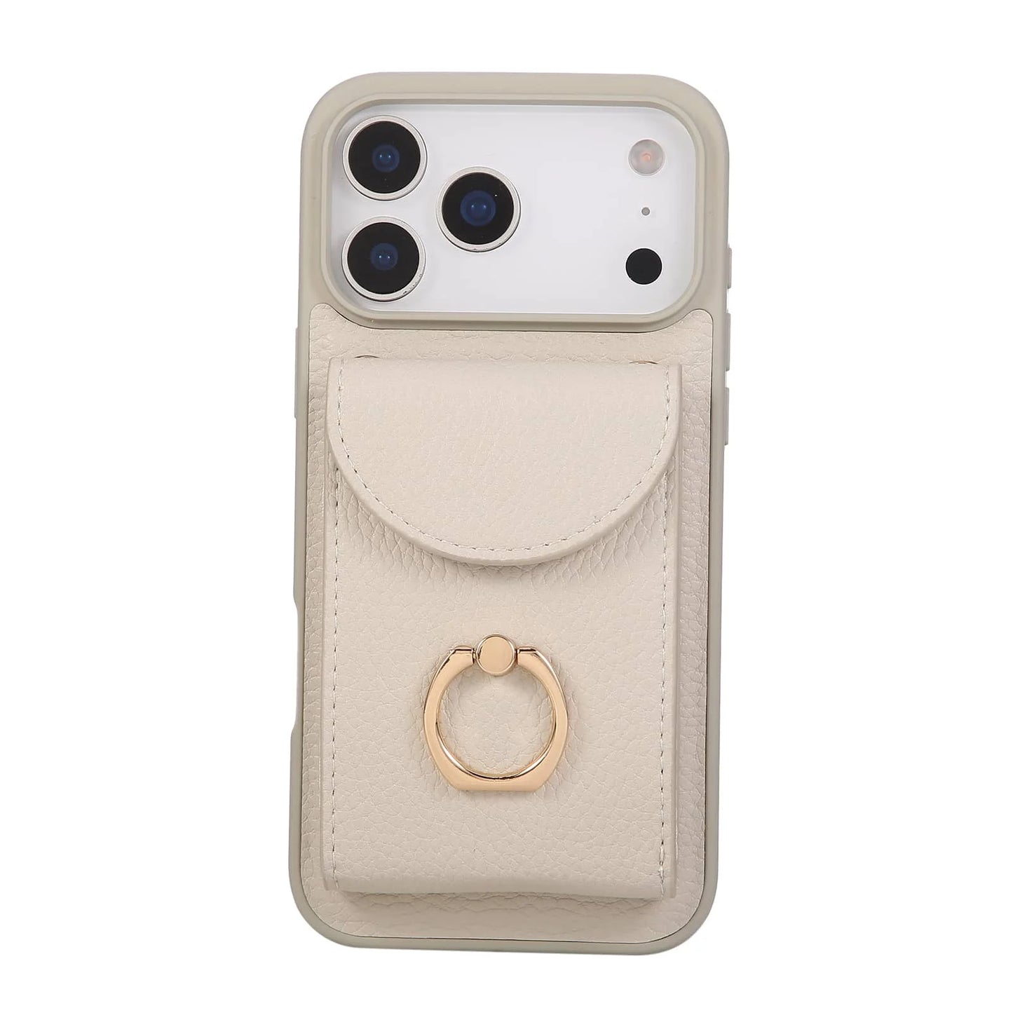 Wallet Case for iPhone 17 Pro Max 17 Pro Air,Card Holder Cover with 360° Ring Kickstand and Durable Shockproof Protective Bumper