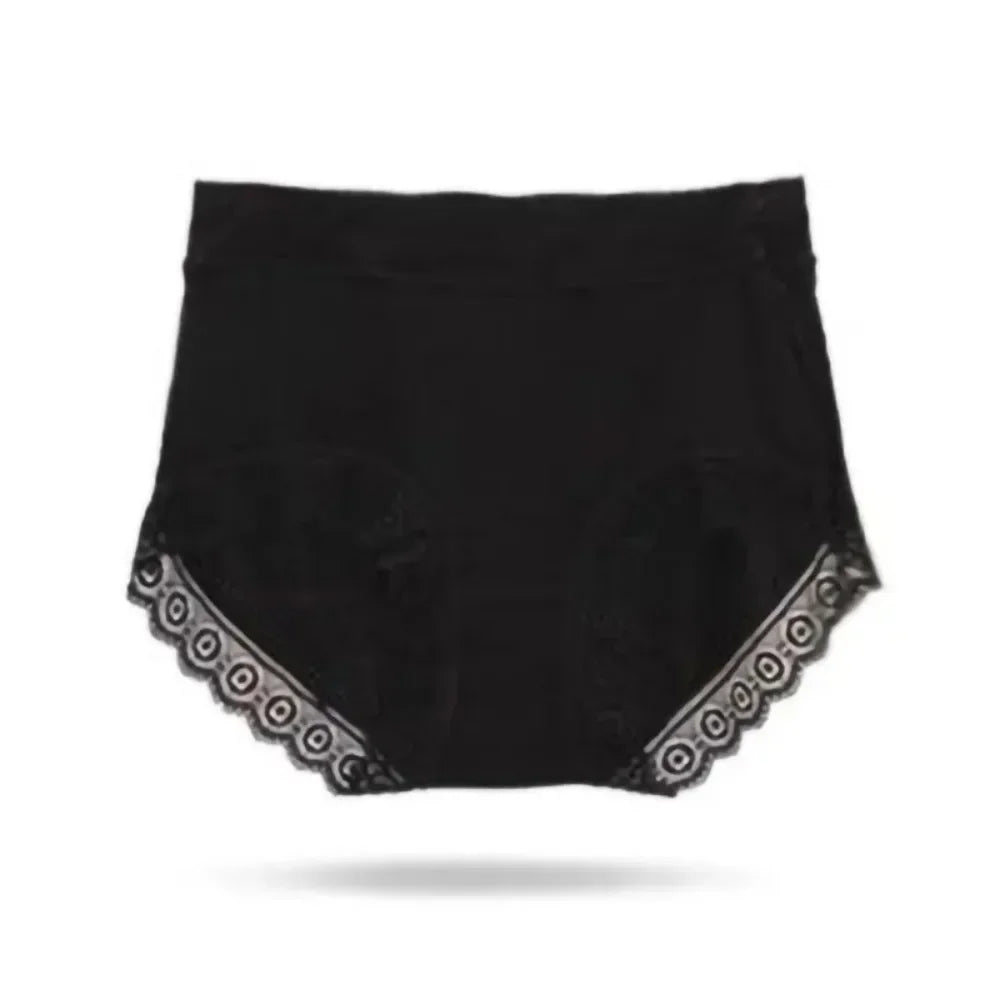 Ruffles Lace Underwear Woman High Waist Middle Aged Mother Spring Summer Modal Briefs Comfortable Panties Нижнее Бельё Женское