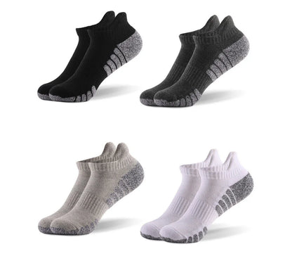 Thickened Non-Slip Running Socks - Breathable Low Cut Sports Socks for Men  Women 3 Pairs - ZOOMNSTORE