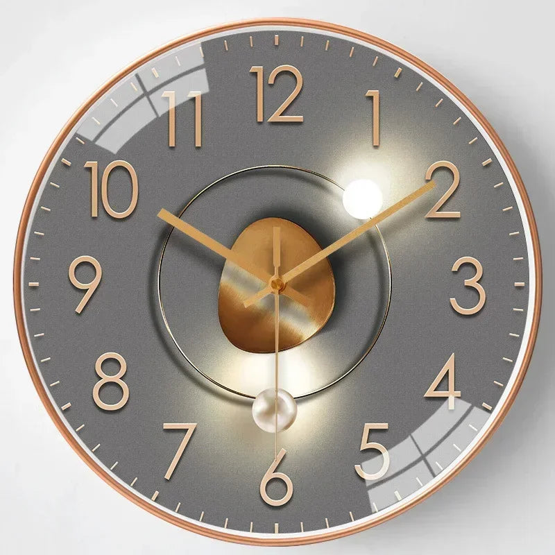 Silent Battery Operated Wall Clock - Non-Ticking Decor for Home  Office