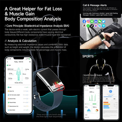 New No Screen Health Bracelet Precise Heart Rate Blood Pressure ECG Monitor Call Reminder Smart Watch Sport Band Fitness Tracker