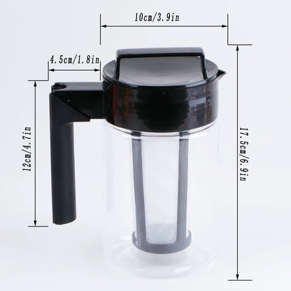 900ML Cold Brew Coffee Maker with Filter  Handle - Iced Coffee Maker - ZOOMNSTORE