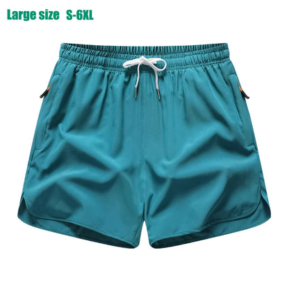 New Men's Sports Casual 3/4 Shorts With Ice Silk Lightweight Sweat-absorbing Outdoor Quick Drying Running Fitness Loose Pants