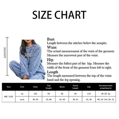 Cozy Coral Velvet Pajama Set - Warm Womens Loungewear for Winter  Christmas - ZOOMNSTORE