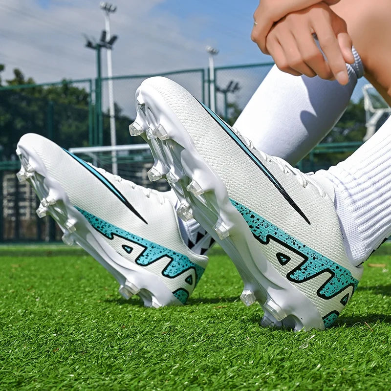 Men Soccer Shoes - Breathable Training Soccer Boots | Rubber Outsole Cleats