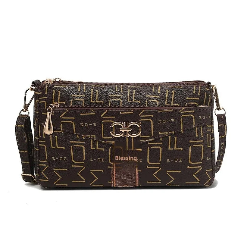 Ladies Crossbody Bag – Large Capacity Vintage Shoulder Bag with Coin Pocket