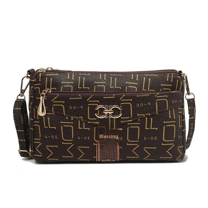 Ladies Crossbody Bag – Large Capacity Vintage Shoulder Bag with Coin Pocket