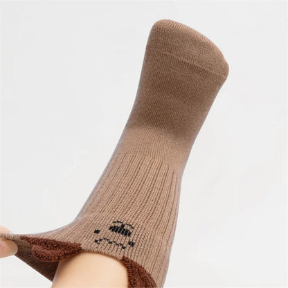 Cute Kids Socks For Girls Boys Soft Cotton Baby Toddler Boy Girl Sock Cartoon Children's Short Socks Autumn Winter 0-8Years New