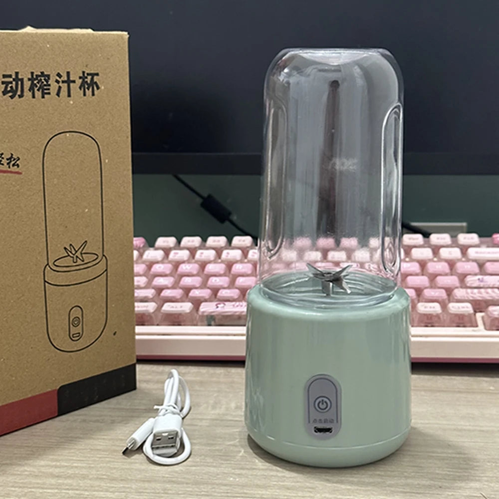 Portable Electric Fruit Juicer  Blender - Double Cup USB Mixer
