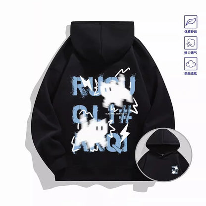 2026 Trendy "Haze Blue" Cat Hoodie - Both Men's and Women's Spring/Autumn Multi-Purpose Coat - Cool Fashion Item
