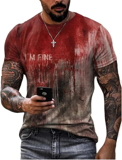 3D Printed Horror T-Shirt - Casual Short Sleeve Tee for Men and Women - ZOOMNSTORE