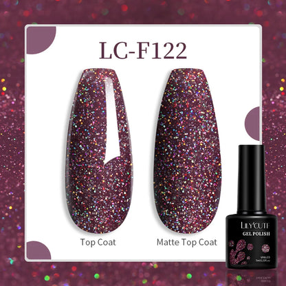 Gel Nail Polish - LILYCUTE UV Gel Varnish 7ML | Soak Off, Long Lasting Colors