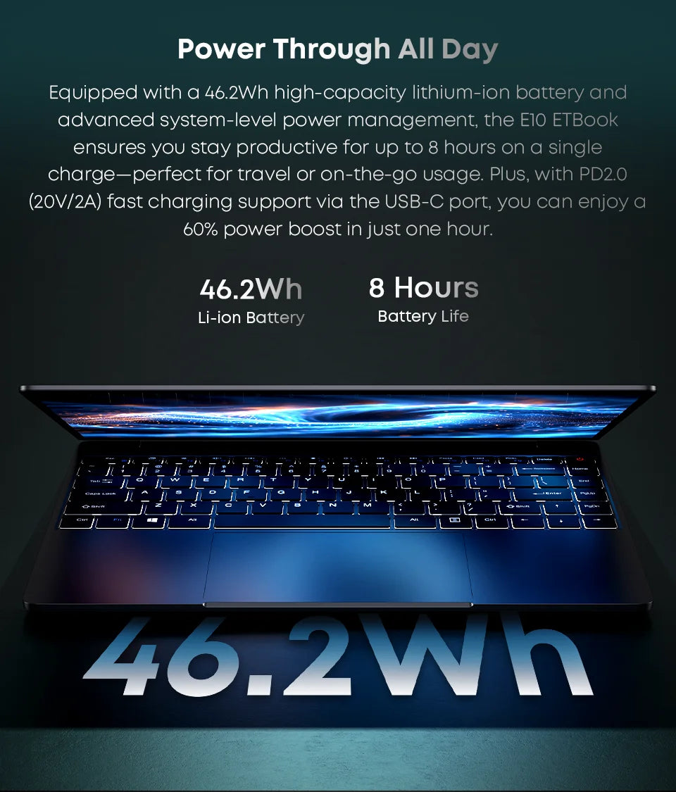 Acer ETBook Gaming Laptop – Intel Core i3, 16GB RAM, 512GB SSD, 14 Inch 2K Screen
