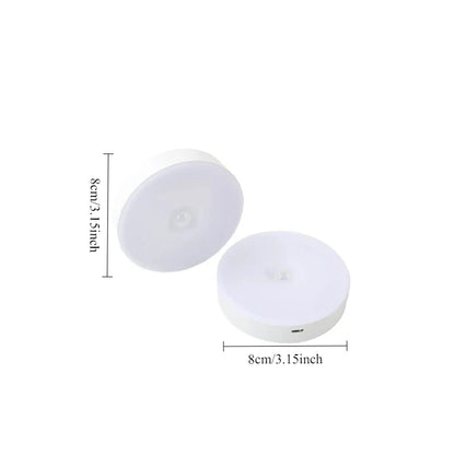 Smart Cabinet Lights with Human Body Sensor Emergency Automatic Lighting USB Rechargeable Wireless Magnetic Suction