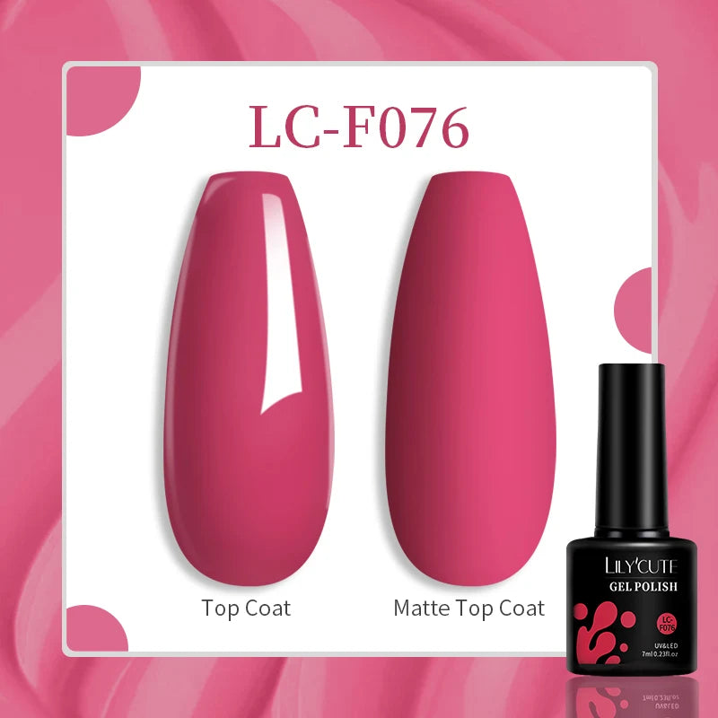 Gel Nail Polish - LILYCUTE UV Gel Varnish 7ML | Soak Off, Long Lasting Colors