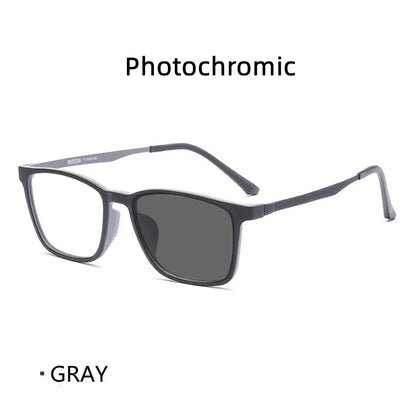 Titanium Reading Glasses - Lightweight Rectangle Frame with Blue Light Blocking