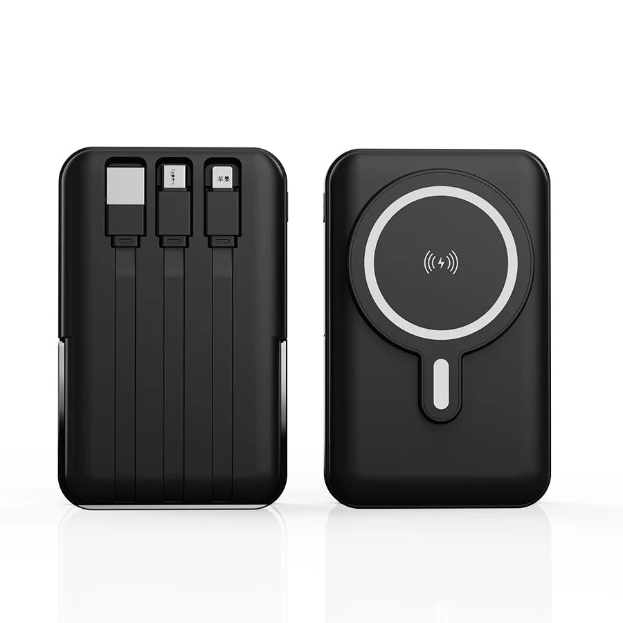 10000mAh Wireless Magnetic Power Bank Portable 22.5W Fast Charging For iPhone 17/16/15/14/13/12 Series Mobile Power with Back Clip and Bracket Desktop Charger