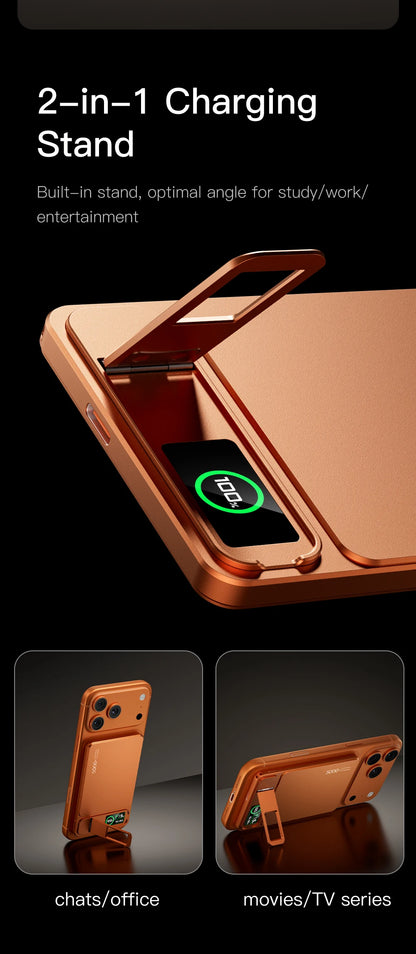 CCC 10000mAh Slim Original Power Bank For MagSafe,Magnetic Wireless 20W Fast Charging Portable Battery For iPhone 12-17 iWatch