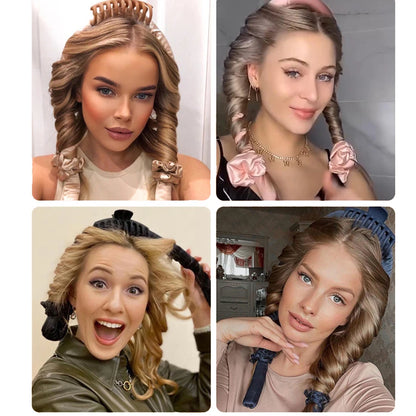 Woman Heatless Curling Rod Heatless Hair Curls Headband Make Hair Soft Shiny Hair Curler Hairdressing Tools Accessories