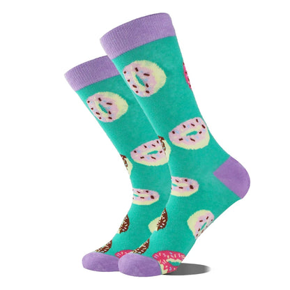 Funny Alien Shark Cotton Socks - Unisex Novelty Crew Socks