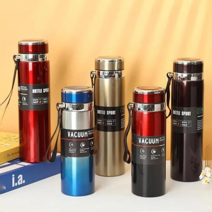 800ml/1000ml 316 Stainless Steel Thermos Cup Sports Home Travel Kettle Portable Sling Kettle Large Capacity Outdoor