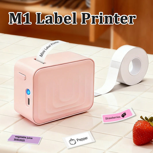 Marklife M1 Mini Self-adhesive Label Printer Portable Thermal Printer Inkless Bluetooth Labeling Machine Stickers Labels Maker