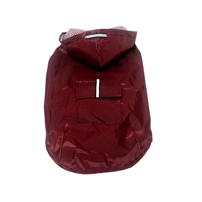 Dog Raincoat Waterproof Hoodie Jacket Rain Poncho Pet Rainwear Clothes with Reflective Stripe for All Sizes Big Puppies